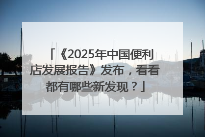 《2025年中国便利店发展报告》发布，看看都有哪些新发现？