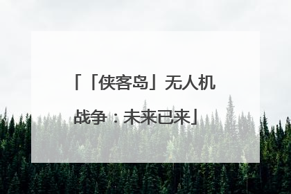 「侠客岛」无人机战争：未来已来