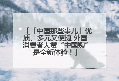 「中国那些事儿」优质、多元又便捷 外国消费者大赞“中国购”是全新体验！