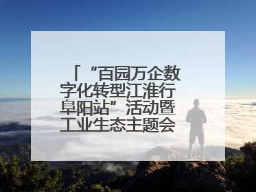 “百园万企数字化转型江淮行阜阳站”活动暨工业生态主题会议成功举办