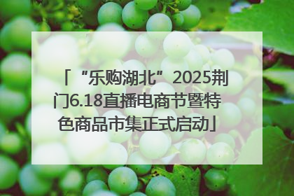 “乐购湖北”2025荆门6.18直播电商节暨特色商品市集正式启动