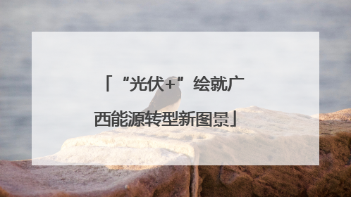 “光伏+”绘就广西能源转型新图景