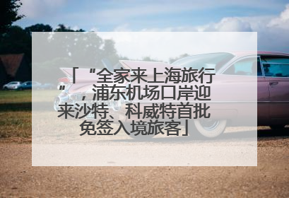 “全家来上海旅行”，浦东机场口岸迎来沙特、科威特首批免签入境旅客
