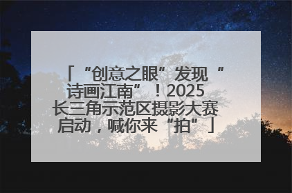 “创意之眼”发现“诗画江南”！2025长三角示范区摄影大赛启动，喊你来“拍”