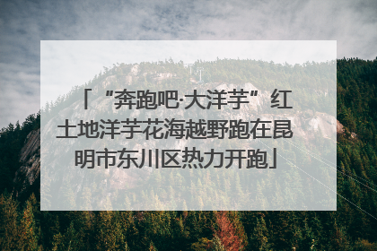 “奔跑吧·大洋芋”红土地洋芋花海越野跑在昆明市东川区热力开跑