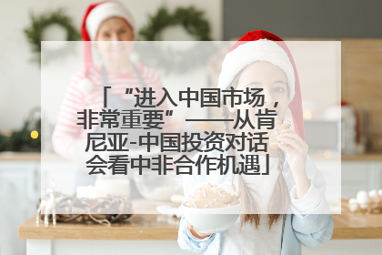 “进入中国市场，非常重要”——从肯尼亚-中国投资对话会看中非合作机遇
