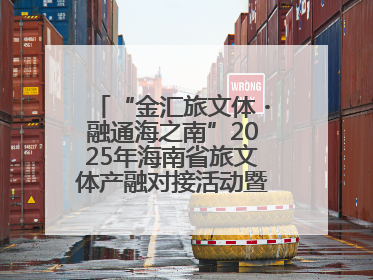 “金汇旅文体・融通海之南”2025年海南省旅文体产融对接活动暨金融服务中心成立仪式举行