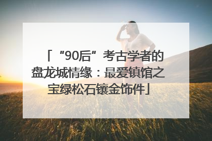 “90后”考古学者的盘龙城情缘：最爱镇馆之宝绿松石镶金饰件