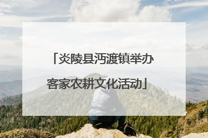 炎陵县沔渡镇举办客家农耕文化活动