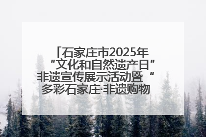 石家庄市2025年“文化和自然遗产日”非遗宣传展示活动暨“多彩石家庄·非遗购物节”倒计时1天