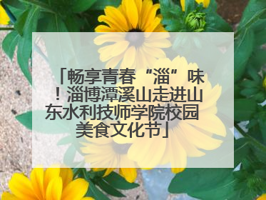 畅享青春“淄”味！淄博潭溪山走进山东水利技师学院校园美食文化节