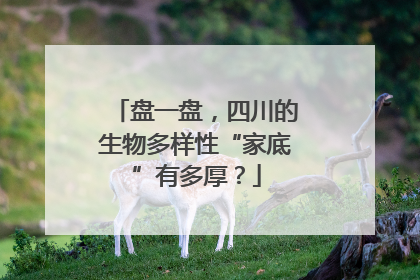 盘一盘，四川的生物多样性“家底”有多厚？