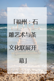 福州：石雕艺术与茶文化联展开幕