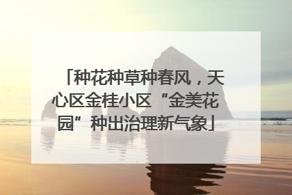 种花种草种春风，天心区金桂小区“金美花园”种出治理新气象