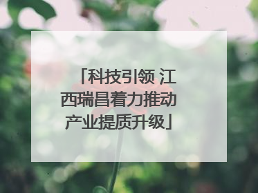 科技引领 江西瑞昌着力推动产业提质升级