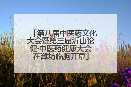 第八届中医药文化大会暨第三届沂山论健·中医药健康大会在潍坊临朐开幕