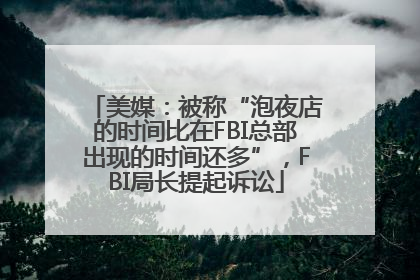 美媒：被称“泡夜店的时间比在FBI总部出现的时间还多”，FBI局长提起诉讼