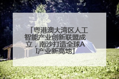 粤港澳大湾区人工智能产业创新联盟成立，南沙打造全球AI产业新高地