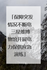 保障突发情况不断电 三星堆博物馆开展电力保供应急演练