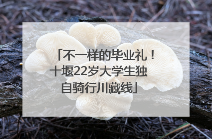 不一样的毕业礼！十堰22岁大学生独自骑行川藏线
