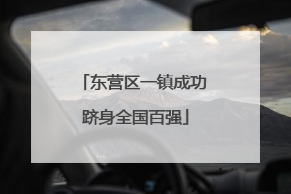 东营区一镇成功跻身全国百强