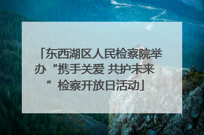 东西湖区人民检察院举办“携手关爱 共护未来”检察开放日活动