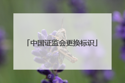 中国证监会更换标识