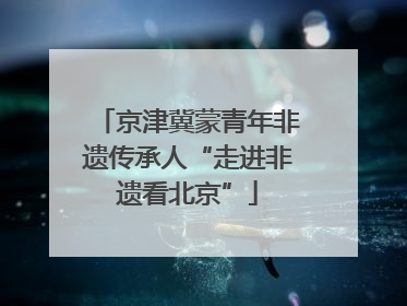 京津冀蒙青年非遗传承人“走进非遗看北京”