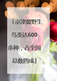 京津冀野生鸟类达600余种，占全国总数四成