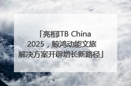 亮相ITB China 2025，鲸鸿动能文旅解决方案开辟增长新路径