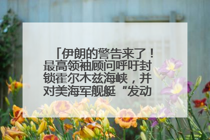 伊朗的警告来了！最高领袖顾问呼吁封锁霍尔木兹海峡，并对美海军舰艇“发动导弹袭击”