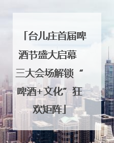台儿庄首届啤酒节盛大启幕 三大会场解锁“啤酒+文化”狂欢矩阵
