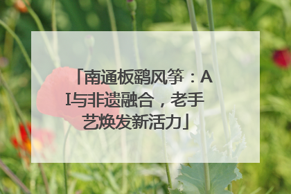 南通板鹞风筝：AI与非遗融合，老手艺焕发新活力