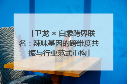 卫龙 × 白象跨界联名：辣味基因的跨维度共振与行业范式重构