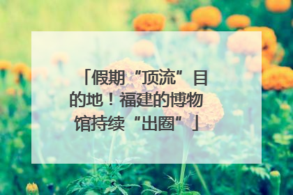 假期“顶流”目的地！福建的博物馆持续“出圈”