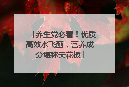 养生党必看！优质高效水飞蓟，营养成分堪称天花板