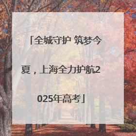 全城守护 筑梦今夏，上海全力护航2025年高考