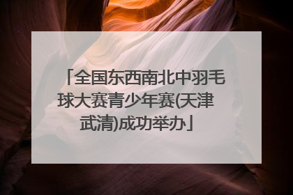 全国东西南北中羽毛球大赛青少年赛(天津武清)成功举办