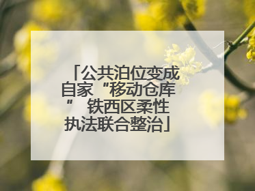 公共泊位变成自家“移动仓库” 铁西区柔性执法联合整治