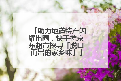 助力地道特产闪耀出圈，快手携京东超市探寻「脱口而出的家乡味」