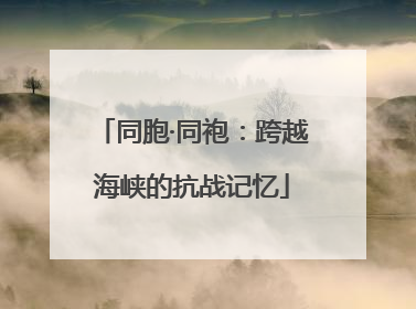 同胞·同袍：跨越海峡的抗战记忆