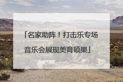 名家助阵！打击乐专场音乐会展现美育硕果