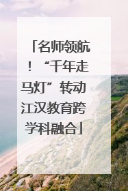 名师领航！“千年走马灯”转动江汉教育跨学科融合