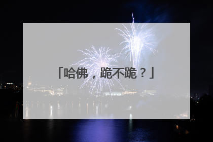 哈佛，跪不跪？