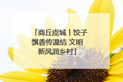商丘虞城丨饺子飘香传温情 文明新风润乡村