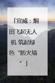 宣威：烟田飞起无人机 筑起绿色“防火墙”