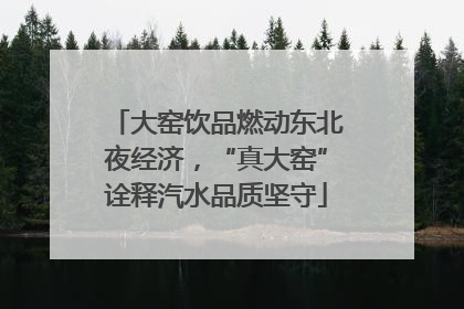 大窑饮品燃动东北夜经济，“真大窑”诠释汽水品质坚守