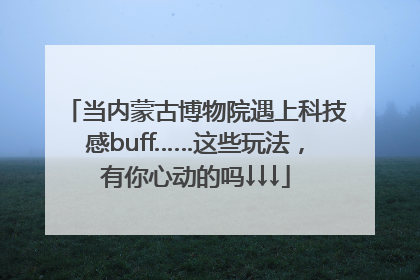 当内蒙古博物院遇上科技感buff……这些玩法，有你心动的吗↓↓↓