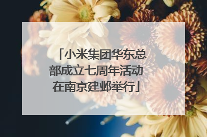 小米集团华东总部成立七周年活动在南京建邺举行