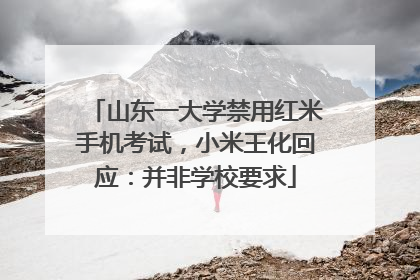 山东一大学禁用红米手机考试，小米王化回应：并非学校要求